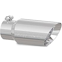 T5156 Exhaust Tip - Polished, Stainless Steel, Single, Universal, Sold individually