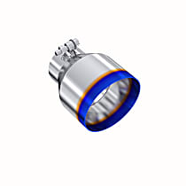 T5184BE Exhaust Tip - Burnt End, T304 Stainless Steel, Single, Universal, Sold Individually