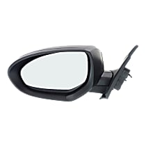 Fit System Passenger Side Mirror for Mazda 3 Power w/o Blind spot Detection Foldaway Japan Built w/Turn Signal Textured Black w/PTM Cover 