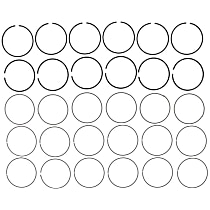 OE Replacement Series Piston Ring Set - Direct Fit, Set