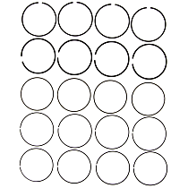 OE Replacement Series Piston Ring Set - Direct Fit, Set
