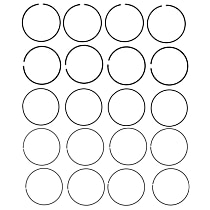 42282CP OE Replacement Series Piston Ring Set - Direct Fit, Set
