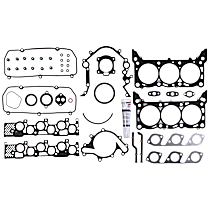 Engine Gasket Set, Overhaul, 6 Cyl 4.2L, 3mm Thick Intake Manifold Gasket, Plenum Gasket Not Included, Cylinder Head Bolts Not Included, Thru 1/15/98 - 