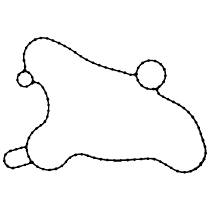 K32701 Water Pump Gasket - Direct Fit, Sold Individually