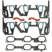 Intake Manifold Gasket, 6 Cyl 3.5L, Includes Plenum Gasket, Molded Rubber - 