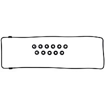 Molded Rubber, Single O-Ring Type Valve Cover Gasket, Left Side, Includes Valve Cover Grommets, 8 Cyl 4.6L - 