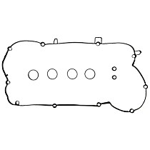 Valve Cover Gasket, Rubber, Includes Spark Plug Tube Seals, 4 Cyl 1.6L