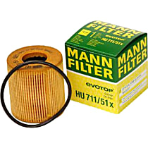Oil Filter, Cartridge, Eng. Designation: N18B16C, FI, Turbocharged, 16 Valve, No, 4 Cyl 1.6L - 