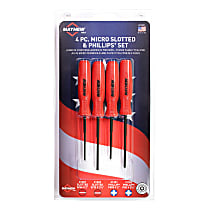31021 Micro Slotted and Phillips Set, 4 pcs.
