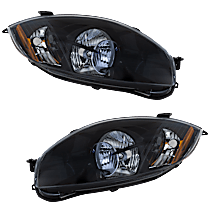 Driver and Passenger Side Halogen Headlight, Without bulb(s), Built Before 1/12/07 Production Date; Performance, OE Replacement