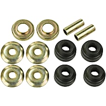 GK8157 Strut Rod Bushing - Black, Rubber, Direct Fit, Set of 4