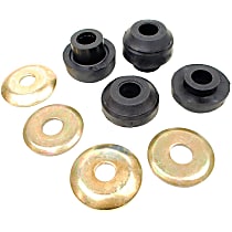 GK8526 Strut Rod Bushing - Black, Rubber, Direct Fit, Set of 4