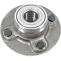 Rear, Driver or Passenger Side Wheel Hub, Non-ABS, 4 Lugs, With Bearing, Supreme Series