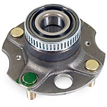 Rear, Driver or Passenger Side Wheel Hub, 4-Wheel ABS, FWD, 4 Lugs, With Bearing, Supreme Series