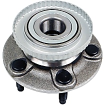 Rear, Driver or Passenger Side Wheel Hub, With Front Disc, With Rear Disc, FWD, 5 Lugs, With Bearing, Supreme Series
