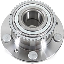 Rear, Driver or Passenger Side Wheel Hub, 4-Wheel ABS, FWD, 5 Lugs, With Bearing, Supreme Series