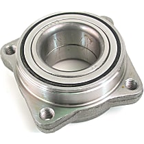 Front, Driver or Passenger Side Wheel Hub, 4 Lugs, With Bearing, Supreme Series - Front, Driver or Passenger Side