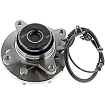 Front Wheel Hub, RWD, 6 Lugs, With Bearing, Supreme Series