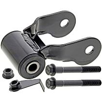 MS400493 Leaf Spring Shackles and Hangers - Black, Steel, Direct Fit, Sold individually