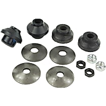 MS40496 Strut Rod Bushing - Black, Rubber, Direct Fit, 2-arm set