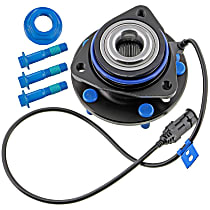 Front, Driver or Passenger Side Wheel Hub, Four Wheel Drive, 5 Lugs, With Sensor, 4WD, TTX Series