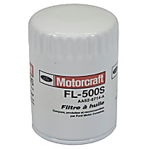 FL500S Motorcraft OE Replacement Oil Filter - Canister, Direct Fit, Sold individually