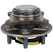 Front, Driver or Passenger Side Wheel Hub, RWD, 6 Lugs