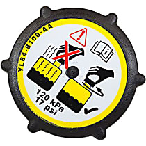 RS518 Motorcraft OE Replacement Radiator Cap - Black, Plastic, Sold individually