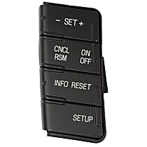 Cruise Control Switch, With Speed Control, Without Message Center - Driver Side