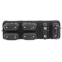 Front, Driver Side Window Switch, Black, Motorcraft OE Replacement