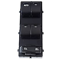 Front, Driver Side Window Switch, Black, Motorcraft OE Replacement