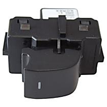 Front, Passenger Side Window Switch, Single, Black, Motorcraft OE Replacement