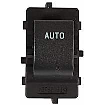 Front, Passenger Side Window Switch, Single, Alloy Metallic