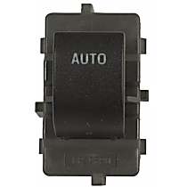Front, Passenger Side Window Switch, Single, Black