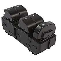 Front, Driver Side Window Switch, Double, Black, Motorcraft OE Replacement