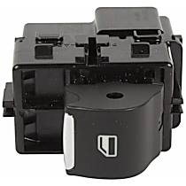 Rear, Driver or Passenger Side Window Switch, Black