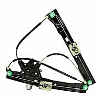 Front, Driver Side Power Window Regulator, With Motor