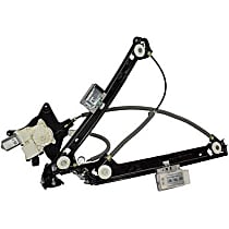 WLRA197 Convertible Front, Driver Side Power Window Regulator, With Motor