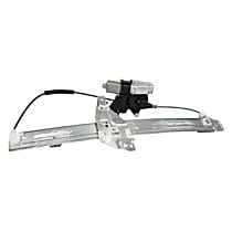 WLRA-299 Front, Driver Side Power Window Regulator, With Motor