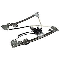 WLRA-3 Front, Driver Side Power Window Regulator, With Motor