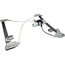 WLRA-45 Front, Driver Side Power Window Regulator, With Motor