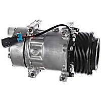 A/C Compressor, With Cummins Engine, With Clutch, Motorcraft A/C Compressor - 