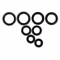 A/C O-Ring and Gasket Seal Kit, With 8 O-Rings: 3/4, 1/2, 5/8 And 3/8 Inch - 