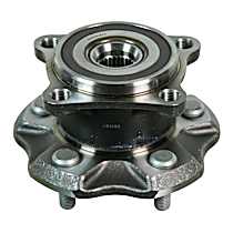 512365 Rear, Driver or Passenger Side Wheel Hub, 5 Lugs, With Bearing,, Problem Solver Series