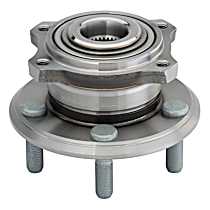 Rear, Driver or Passenger Side Wheel Hub, 5 Lugs, With Bearing, Problem Solver Series