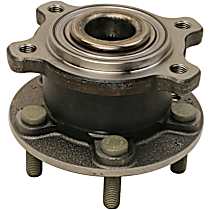 512591 Rear, Driver or Passenger Side Wheel Hub, 5 Lugs, Sensor Not Included, Problem Solver Series