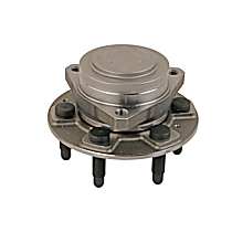 Rear, Driver or Passenger Side Wheel Hub, 6 Lugs, With Bearing,, Problem Solver Series