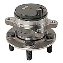 512668 Rear, Driver or Passenger Side Wheel Hub, 5 Lugs, With Bearing, FWD