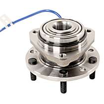 Front, Driver or Passenger Side Wheel Hub, Four Wheel Drive, 5 Lugs, With Bearing, 4WD, Problem Solver Series