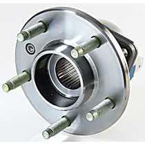 Front, Driver or Passenger Side Wheel Hub, Rear Wheel Drive, 5 Lugs, With Bearing, RWD, Problem Solver Series